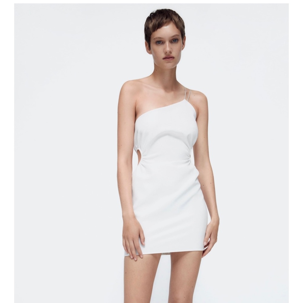Zara - White cut out dress size XS